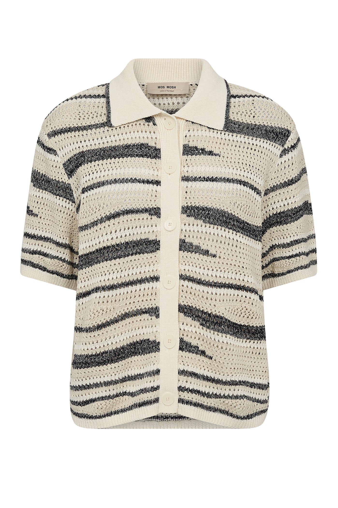 MMUne Wave SS Knit Cardigan ECRU - 180370