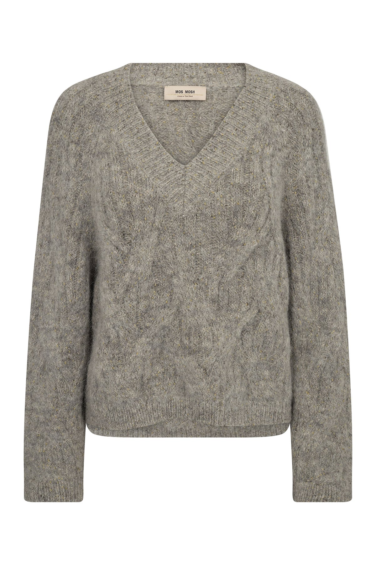 MMUnnur Hale V-neck Knit Drizzle - 175430