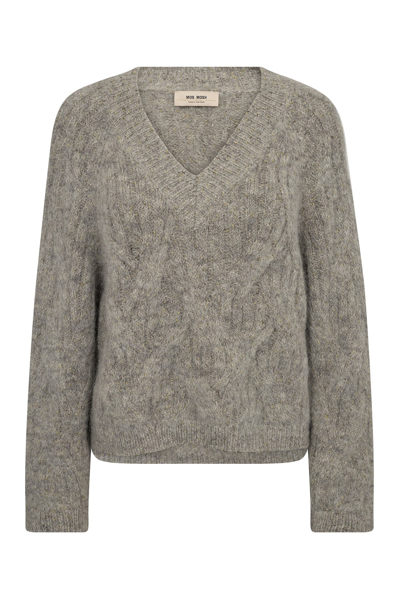 MMUnnur Hale V-neck Knit Drizzle - 175430