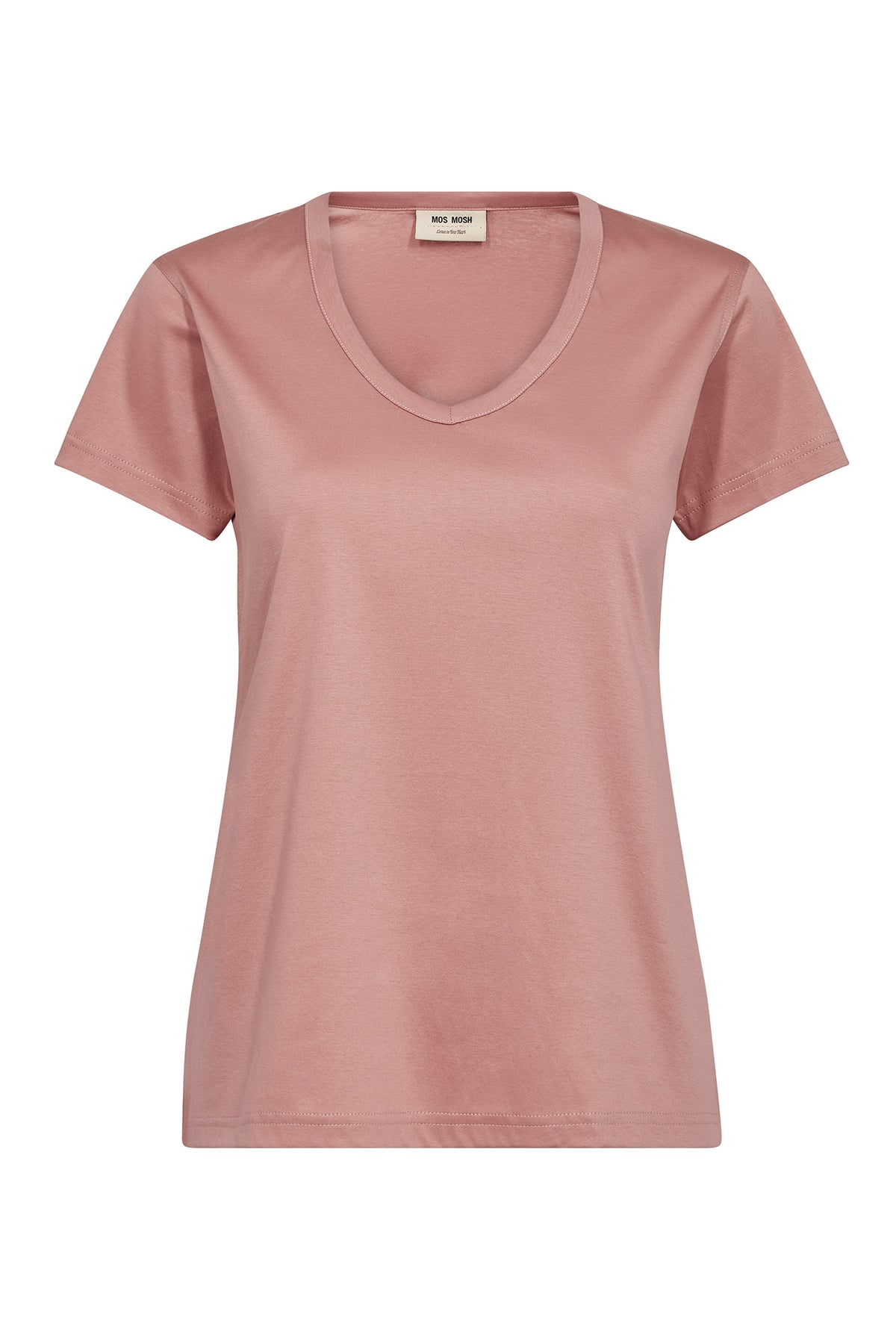 MMVika Aina V-SS Tee DUSTY ROSE - 178110