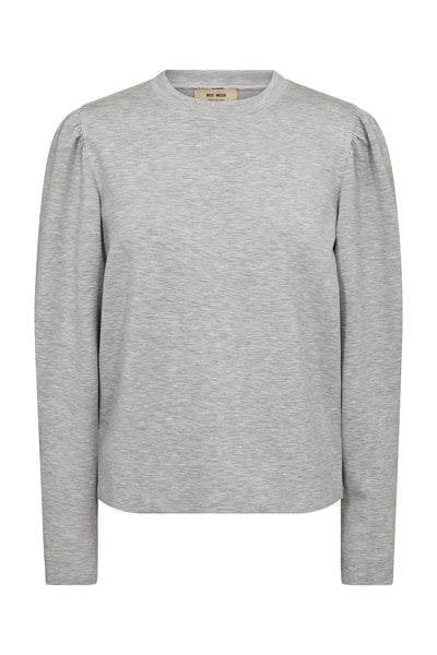 MMWinan O-LS Sweatshirt Grey Melange - 175330 Thumbnail