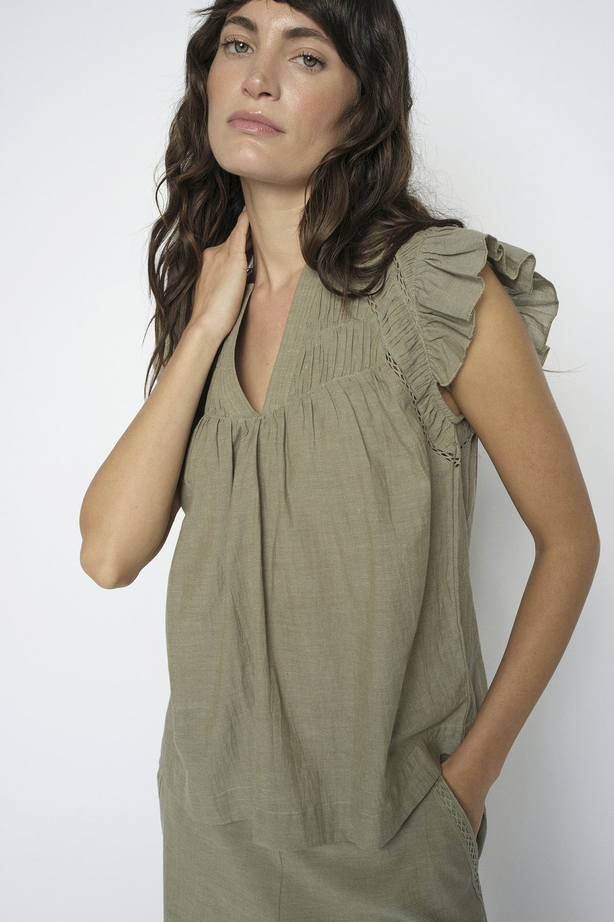 MMWoda Izha Blouse BURNT OLIVE - 180220