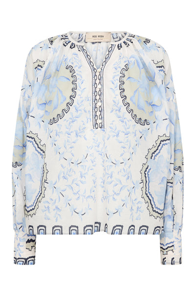 MMWylde Orchid Blouse Brunnera Blue - 178220 Thumbnail