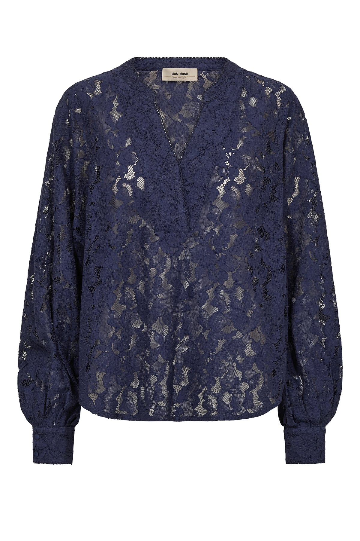 MMYen River Lace Blouse Crown Blue - 177150