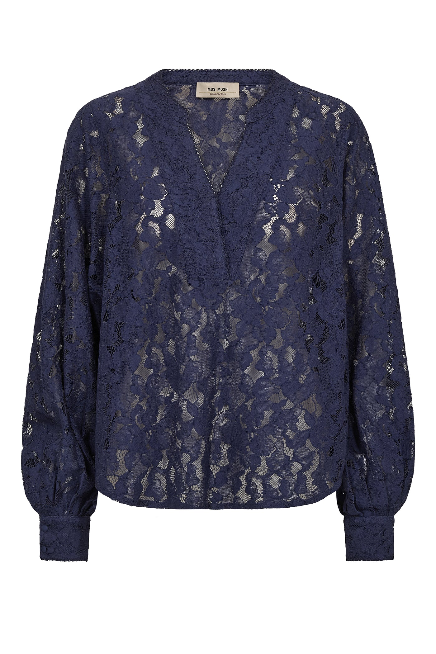 MMYen River Lace Blouse Crown Blue - 177150