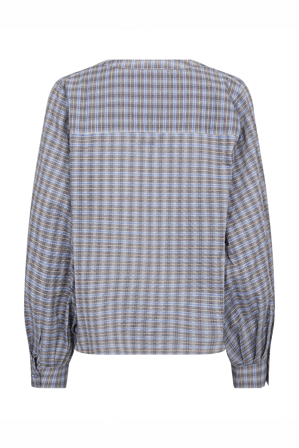 MMYen Check Blouse ULTRAMARINE - 178120