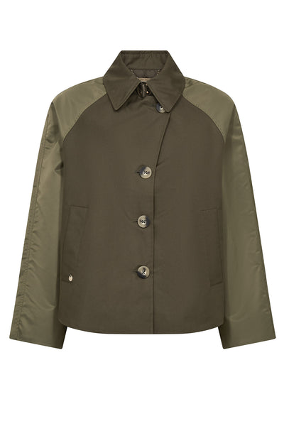 MMZyla Neola Trenchcoat Olive night - 177460 Thumbnail
