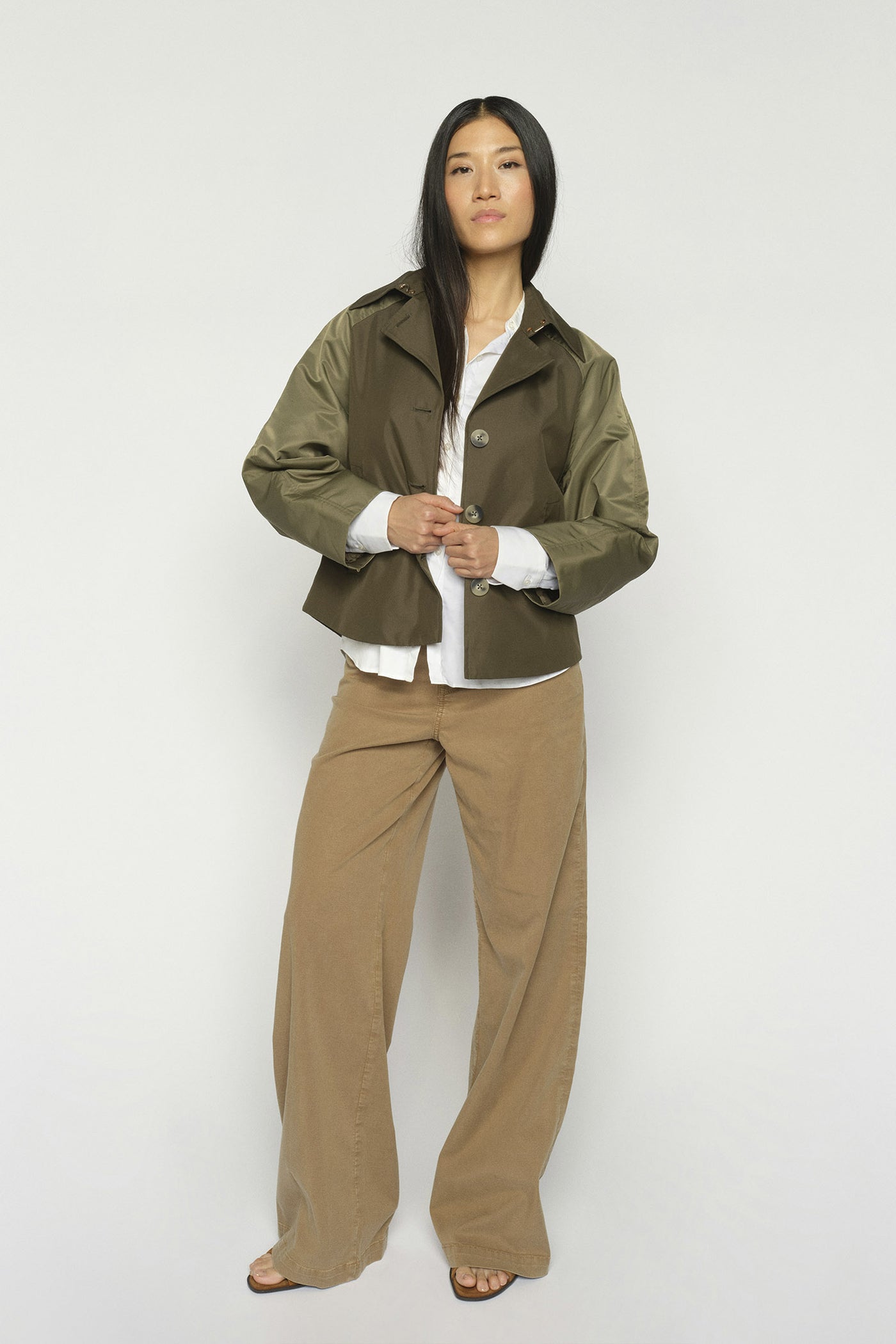 MMZyla Neola Trenchcoat Olive night - 177460