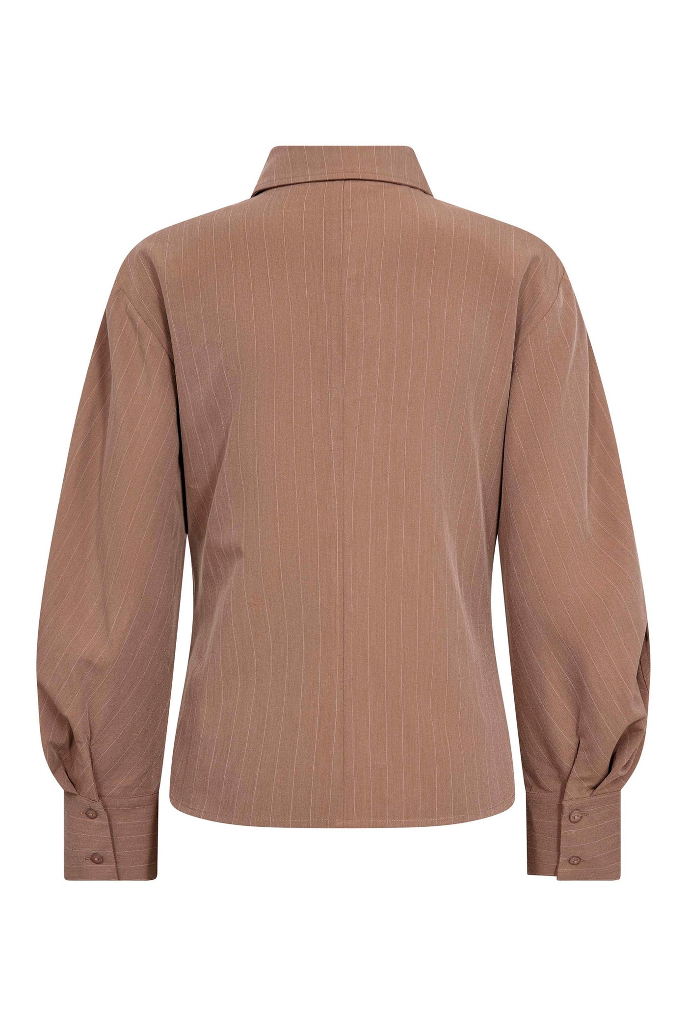 LyviaCC Asym Pin Shirt 20009-Walnut - 500301