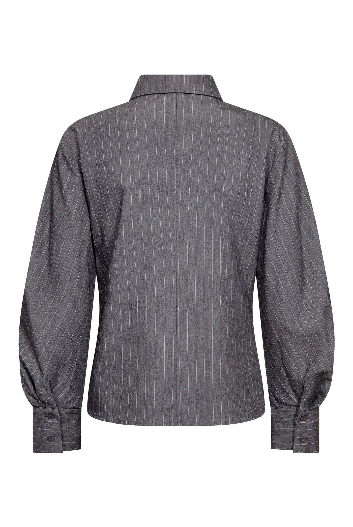 LyviaCC Asym Pin Shirt 65003-Mid Grey - 500301