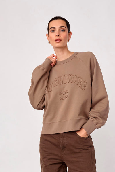 ErisCC Co'couture Patch Swea 20009-Walnut - 500413 Thumbnail