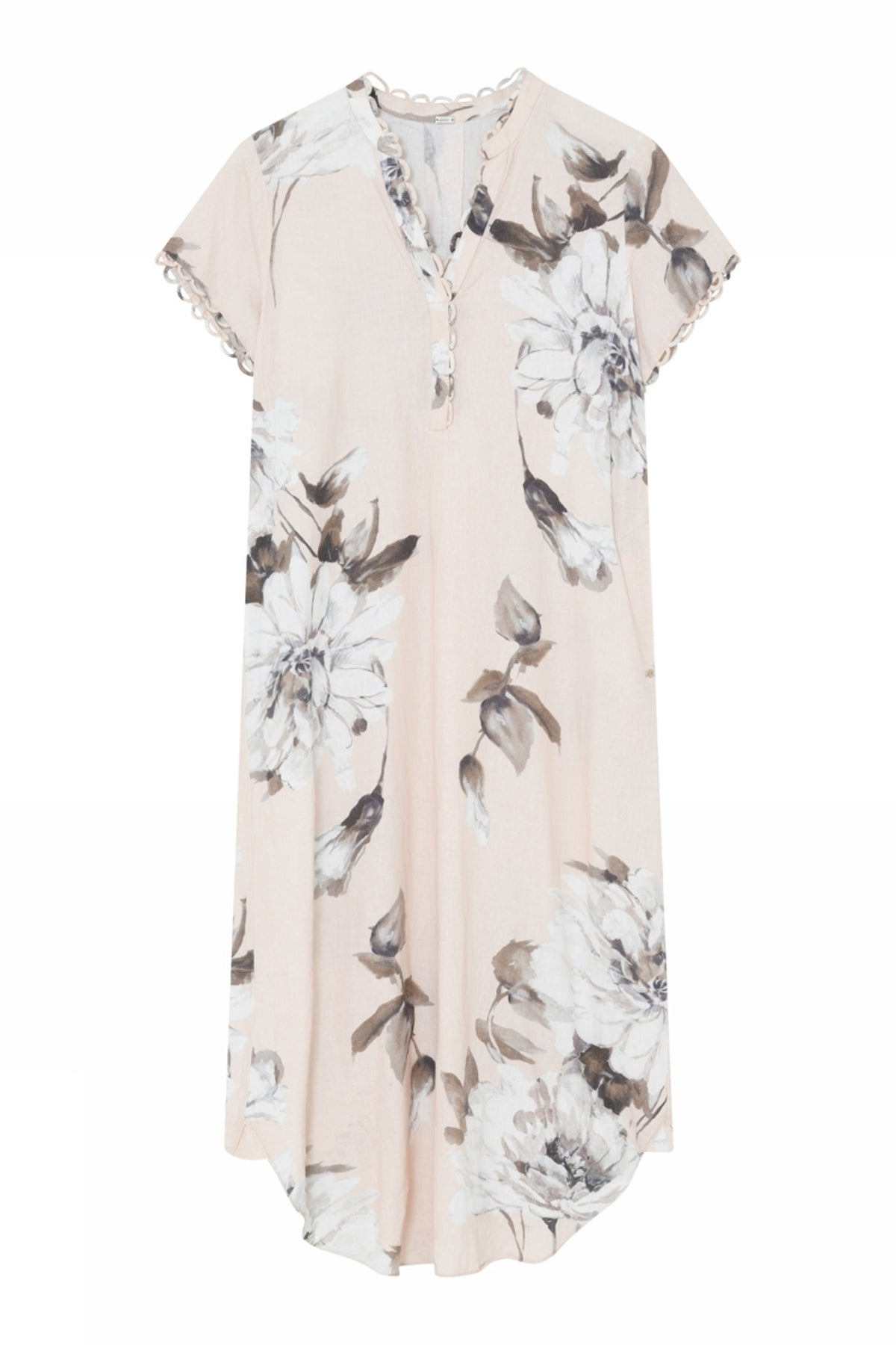 Madonna, midi+ shirt dress 86059-Dust Print - 61500/7486