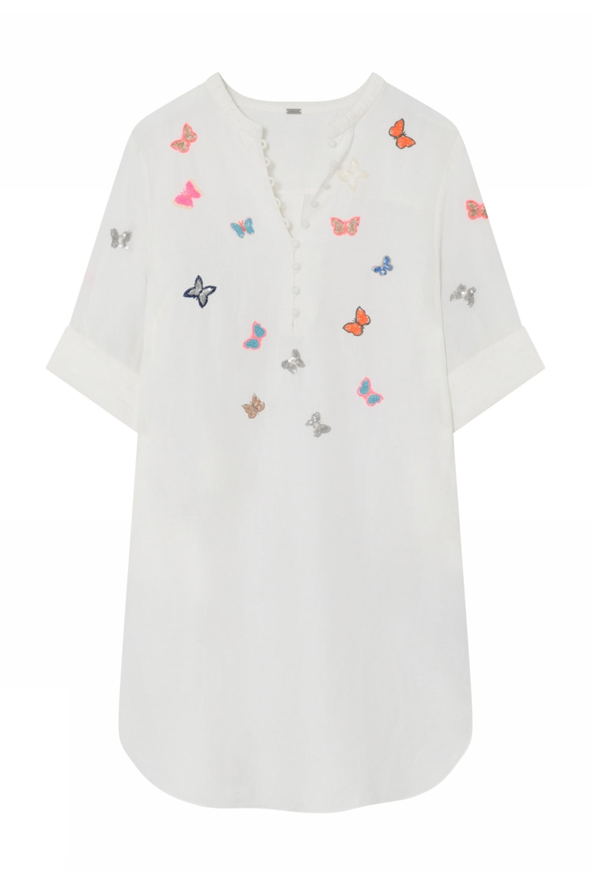 Madonna, shirt dress 1004-Cl White - 61516/7576