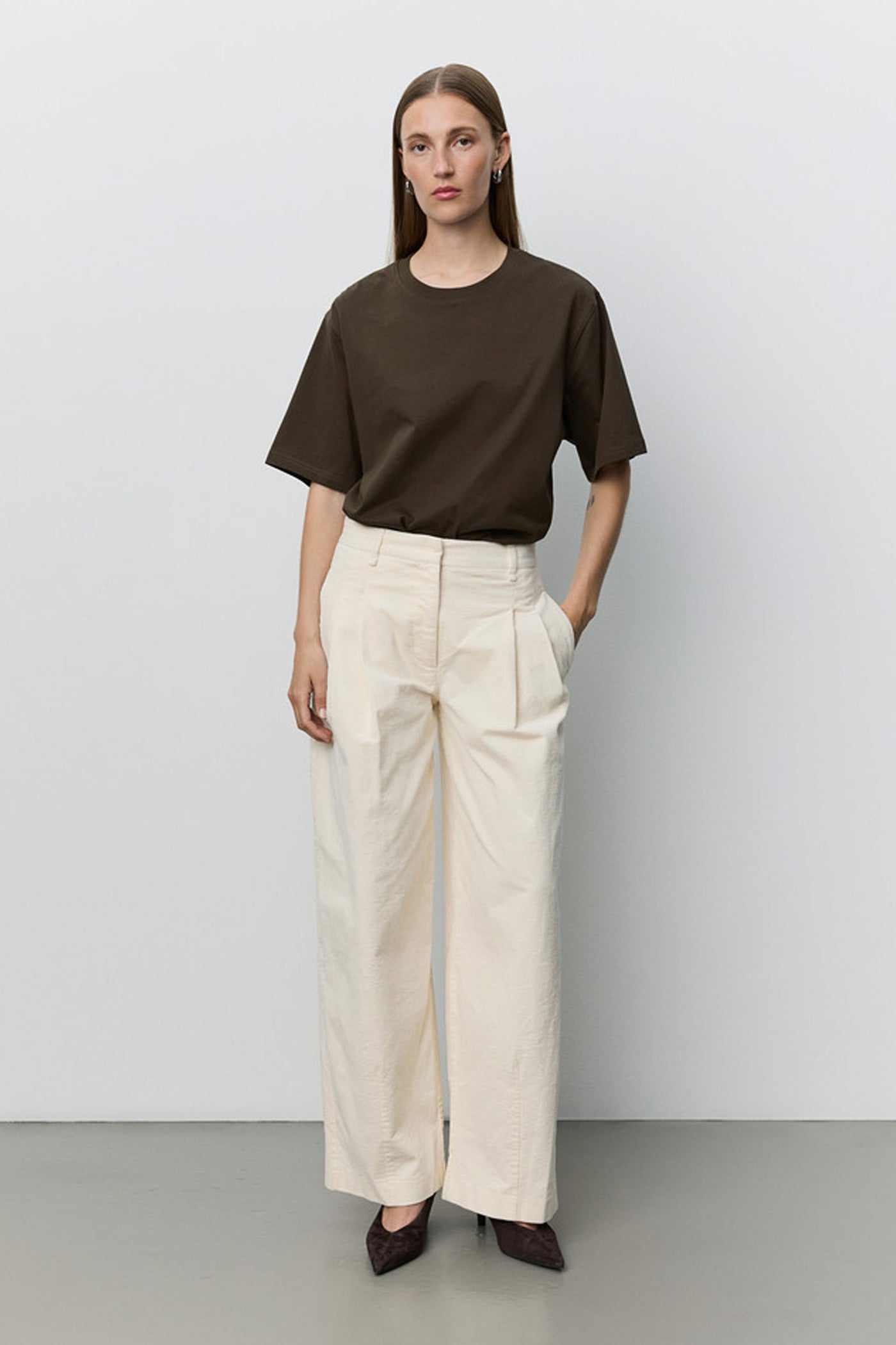 Maesw Oversize T-Shirt Intense Brown - S263340