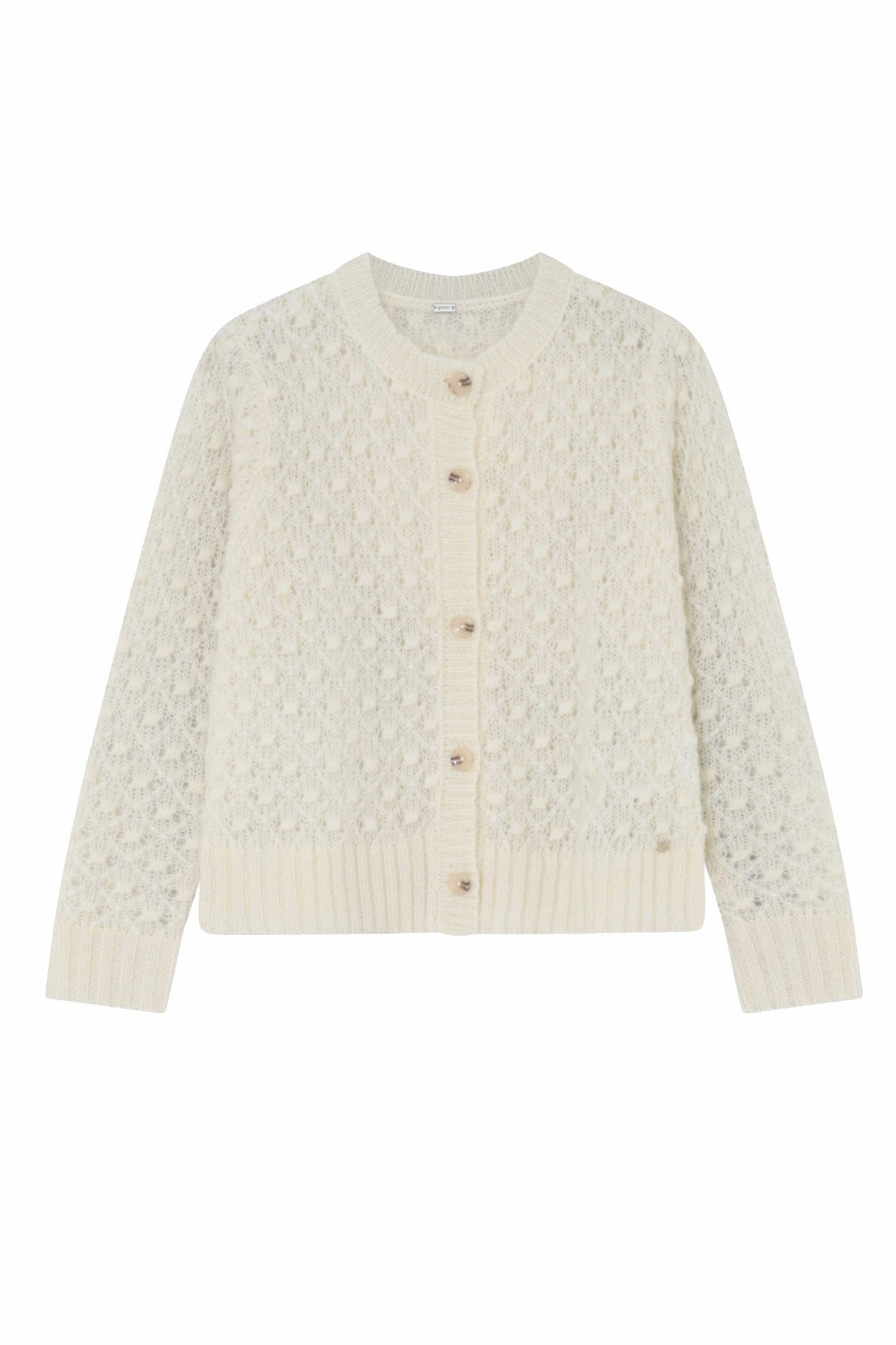 Magda, knit cardigan 1010-Off White - 60406/3582