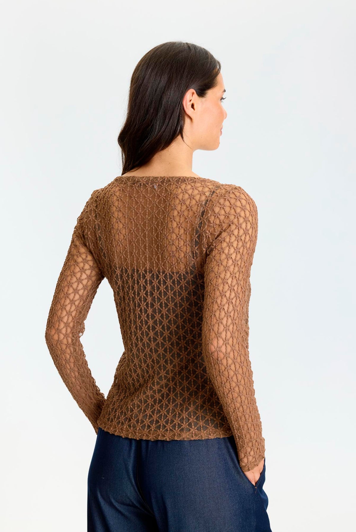 Jill t-shirt Light brown - 17284