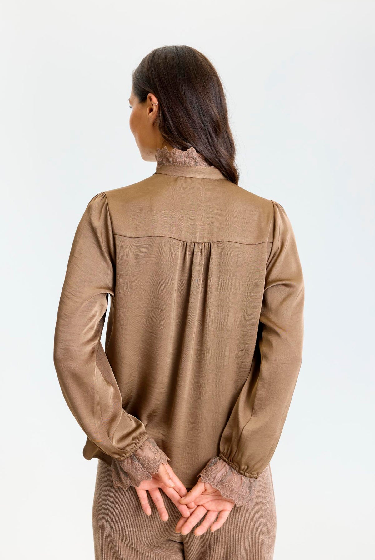 Faye Shirt Brown - 17292