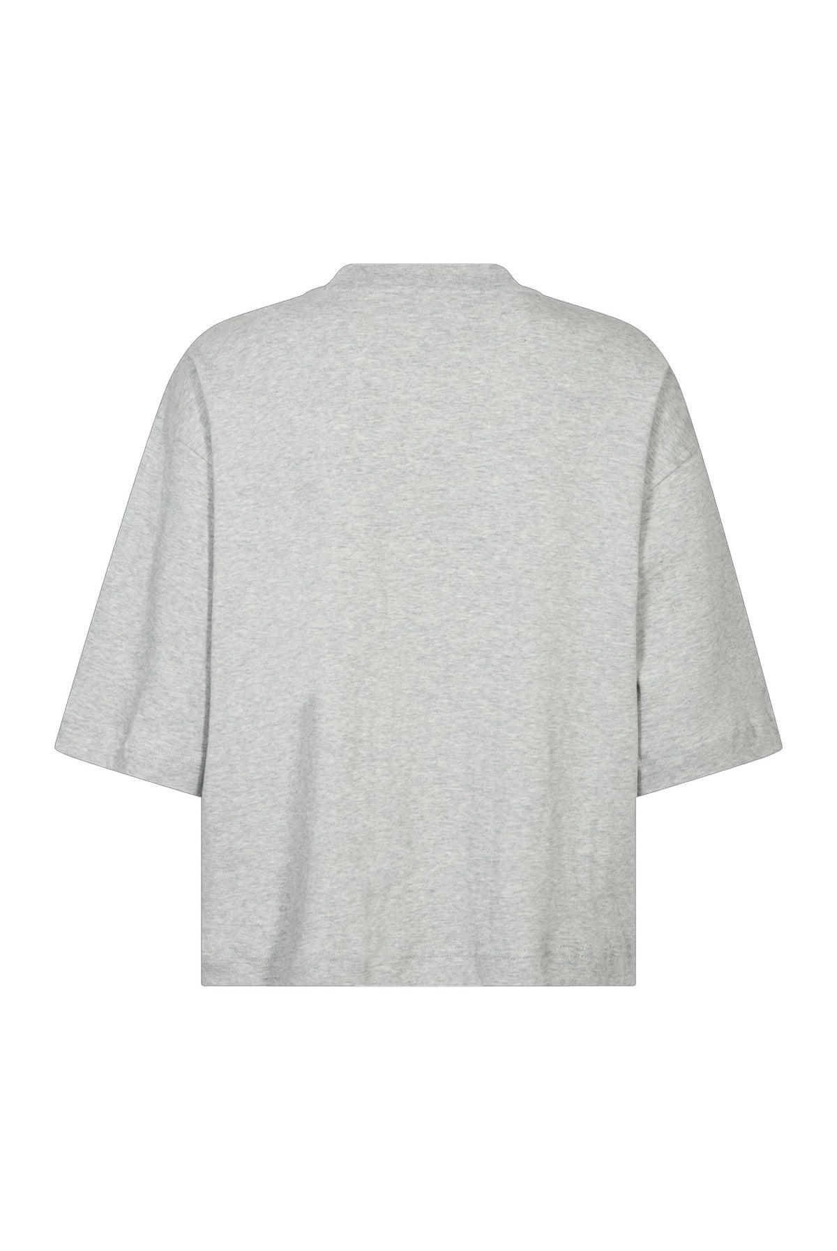 MMNatalie O-SS Boxy Tee Grey Melange - 183900