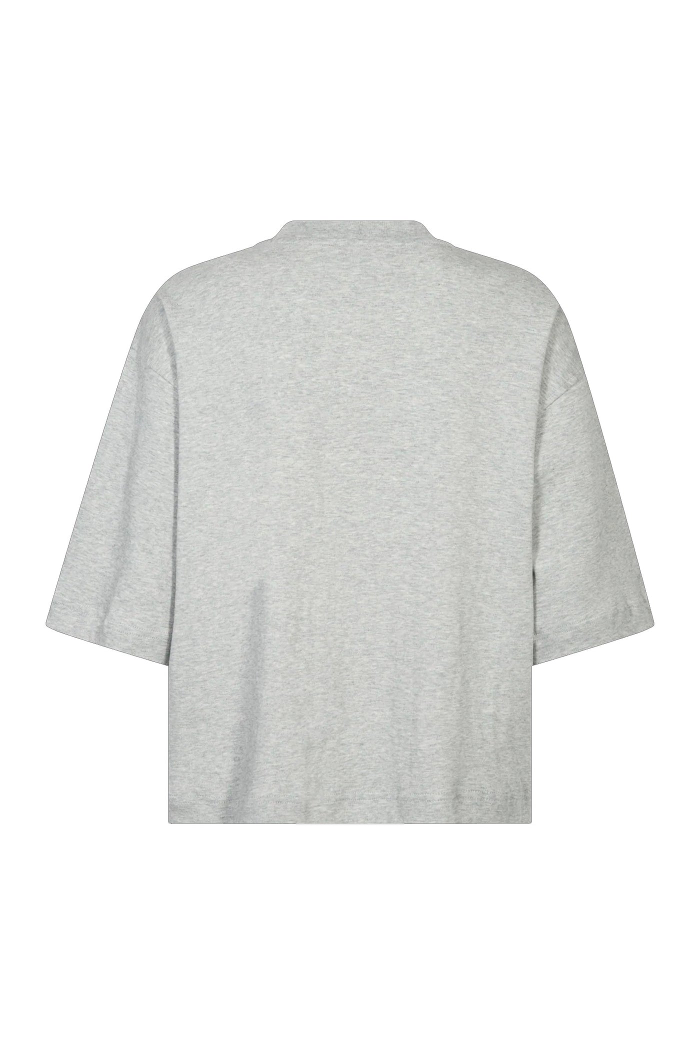 MMNatalie O-SS Boxy Tee Grey Melange - 183900