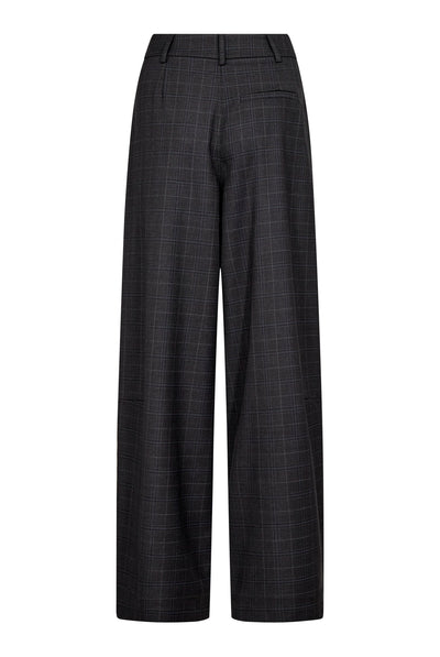 EloraCC Check Barrel Pant 65002-Dark Grey - 500307 Thumbnail