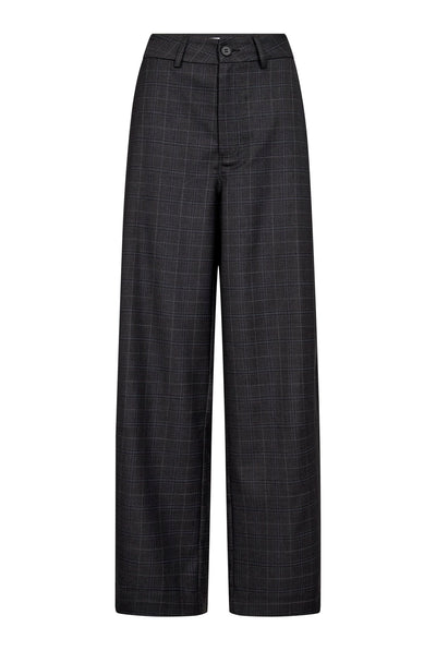 EloraCC Check Barrel Pant 65002-Dark Grey - 500307 Thumbnail