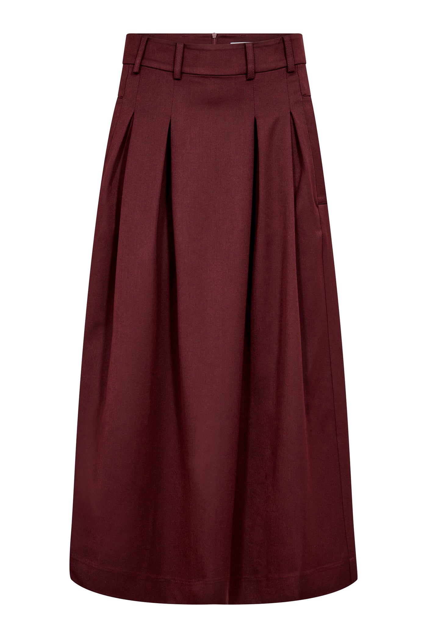 TerryCC Pleat Skirt 30005-Wine Red - 500363