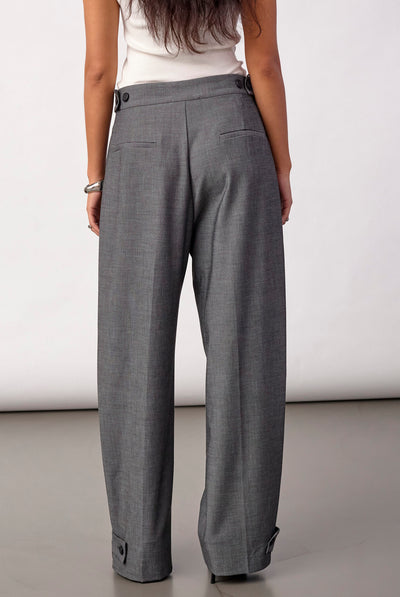 JackyCC Pleat Pant 65003-Mid Grey - 500293 Thumbnail