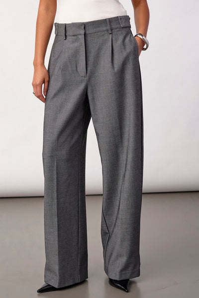 JackyCC Pleat Pant 65003-Mid Grey - 500293 Thumbnail