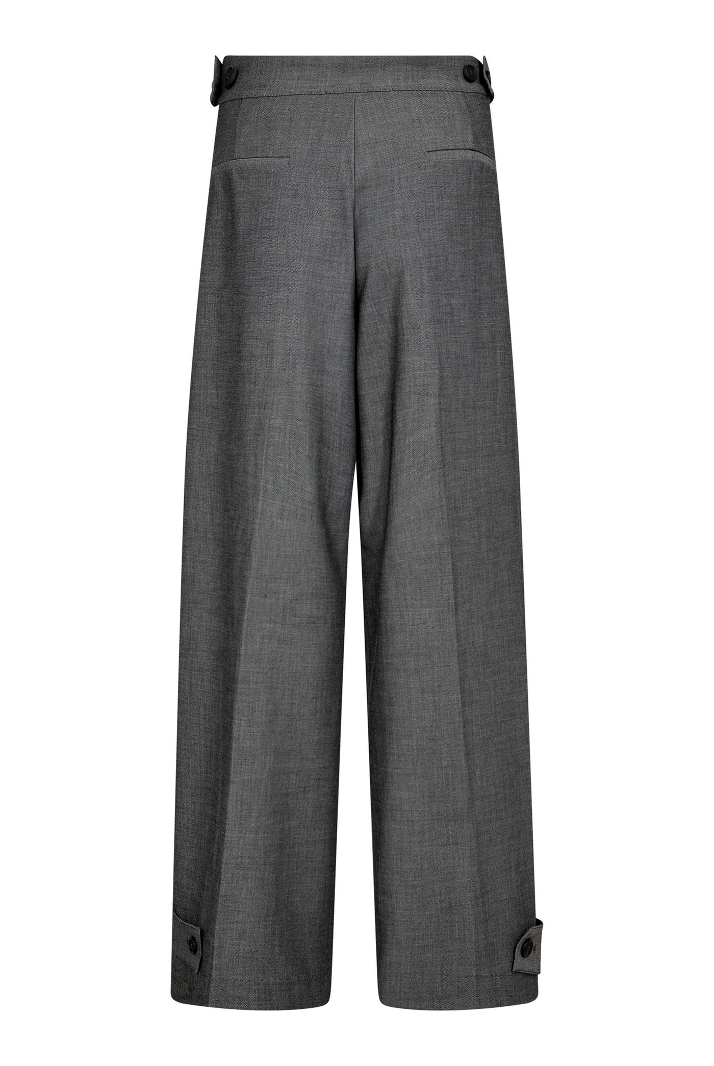 JackyCC Pleat Pant 65003-Mid Grey - 500293