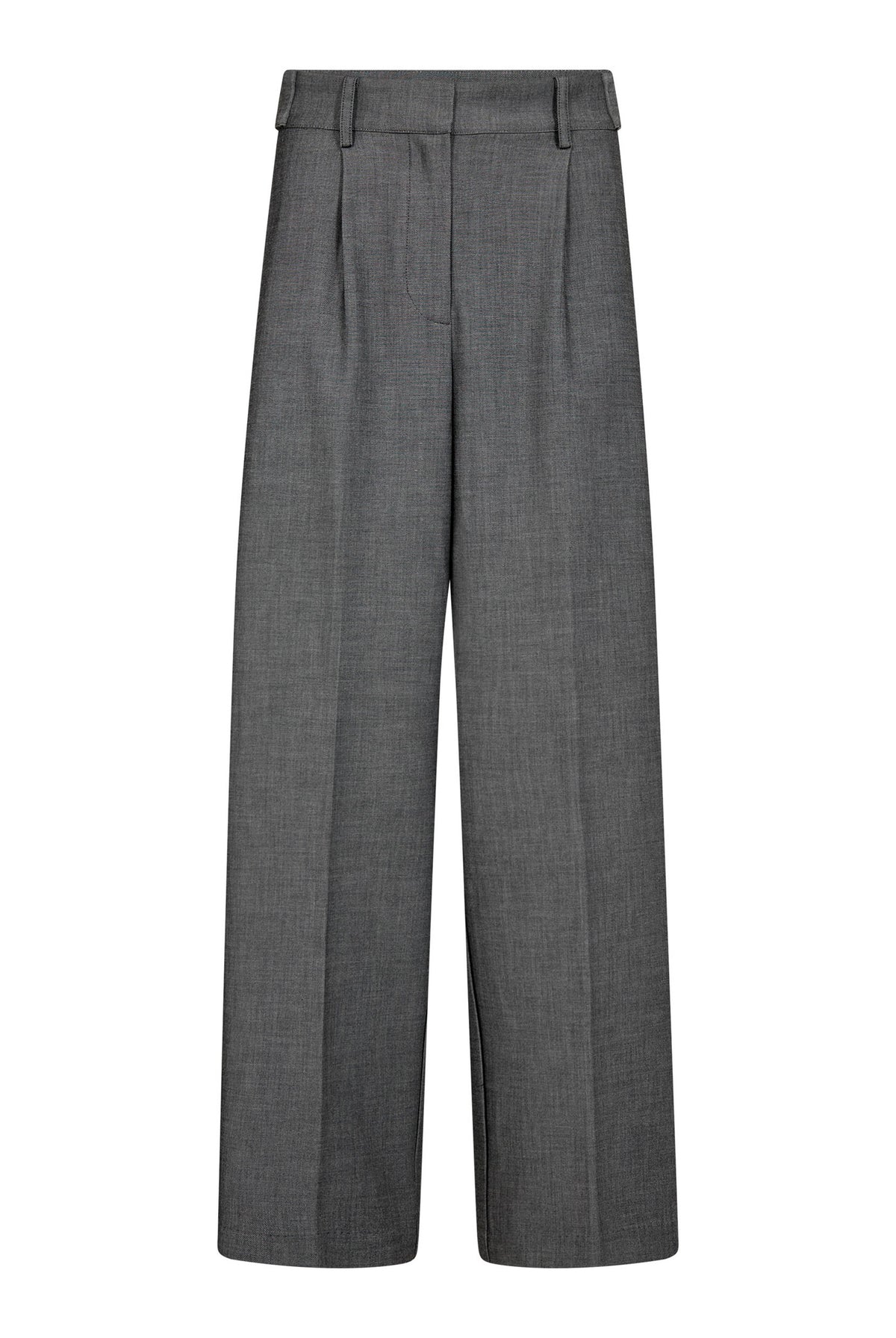 JackyCC Pleat Pant 65003-Mid Grey - 500293