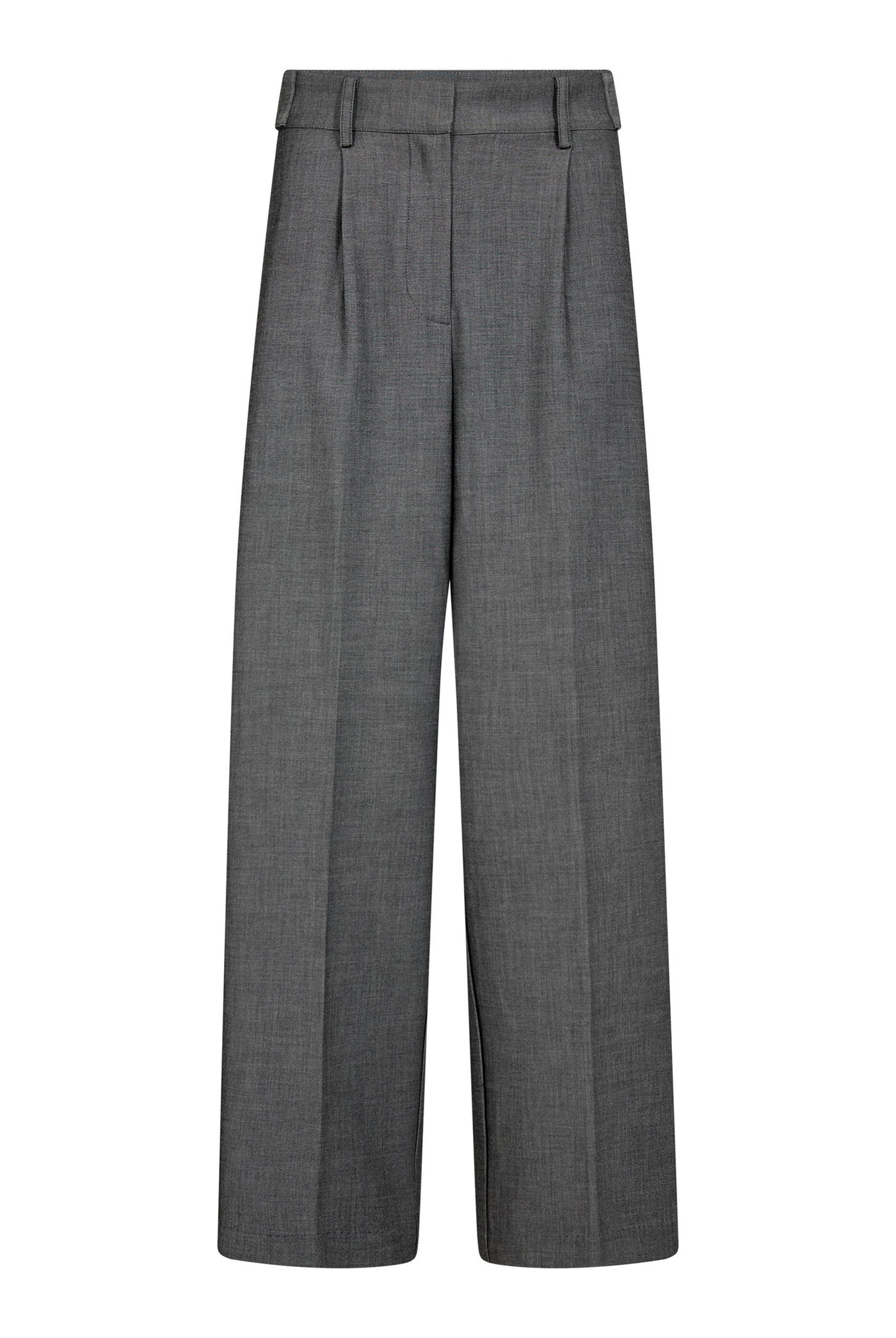 JackyCC Pleat Pant 65003-Mid Grey - 500293