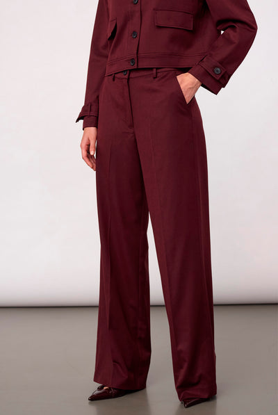 TerryCC Pant 30005-Wine Red - 500365 Thumbnail