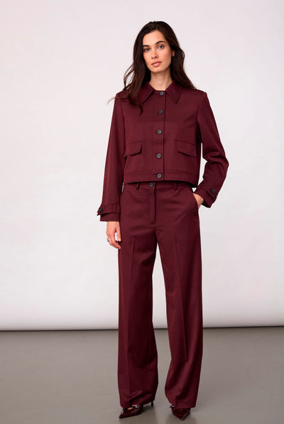 30325 TerryCC Jacket 30005-Wine Red - 500364 Thumbnail