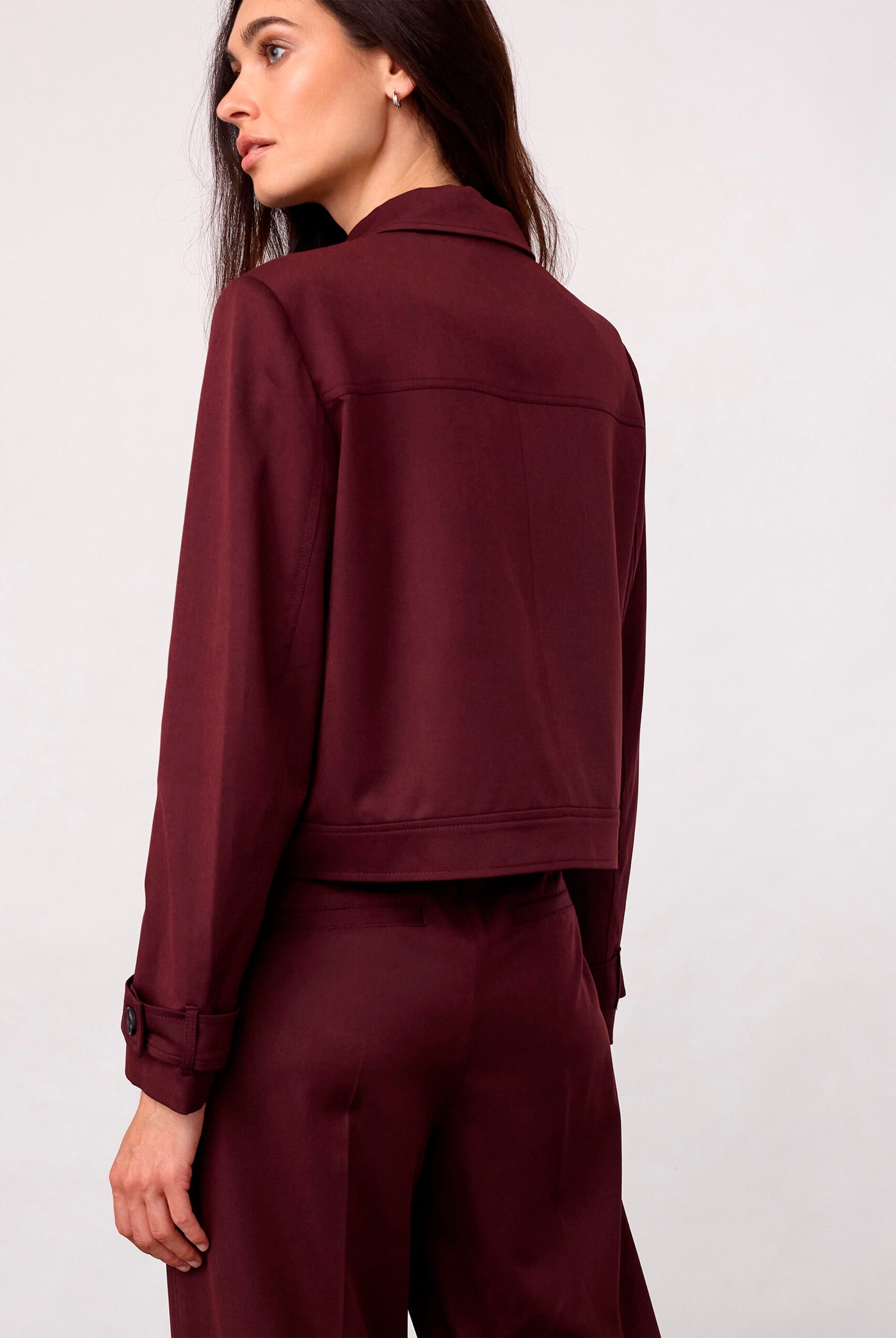30325 TerryCC Jacket 30005-Wine Red - 500364