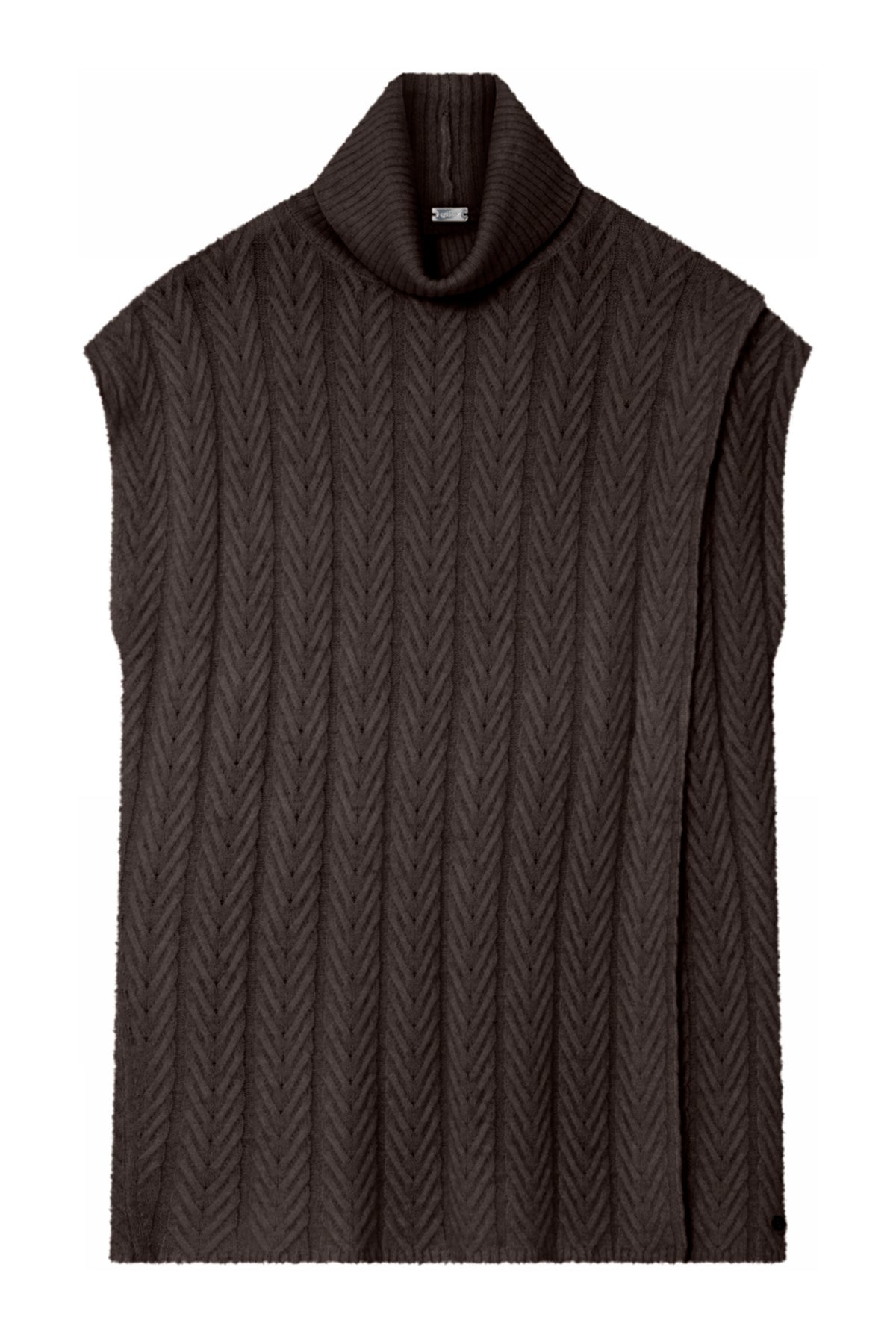 Edie, knit cape 92981-ChocoBrown - 62422/3799