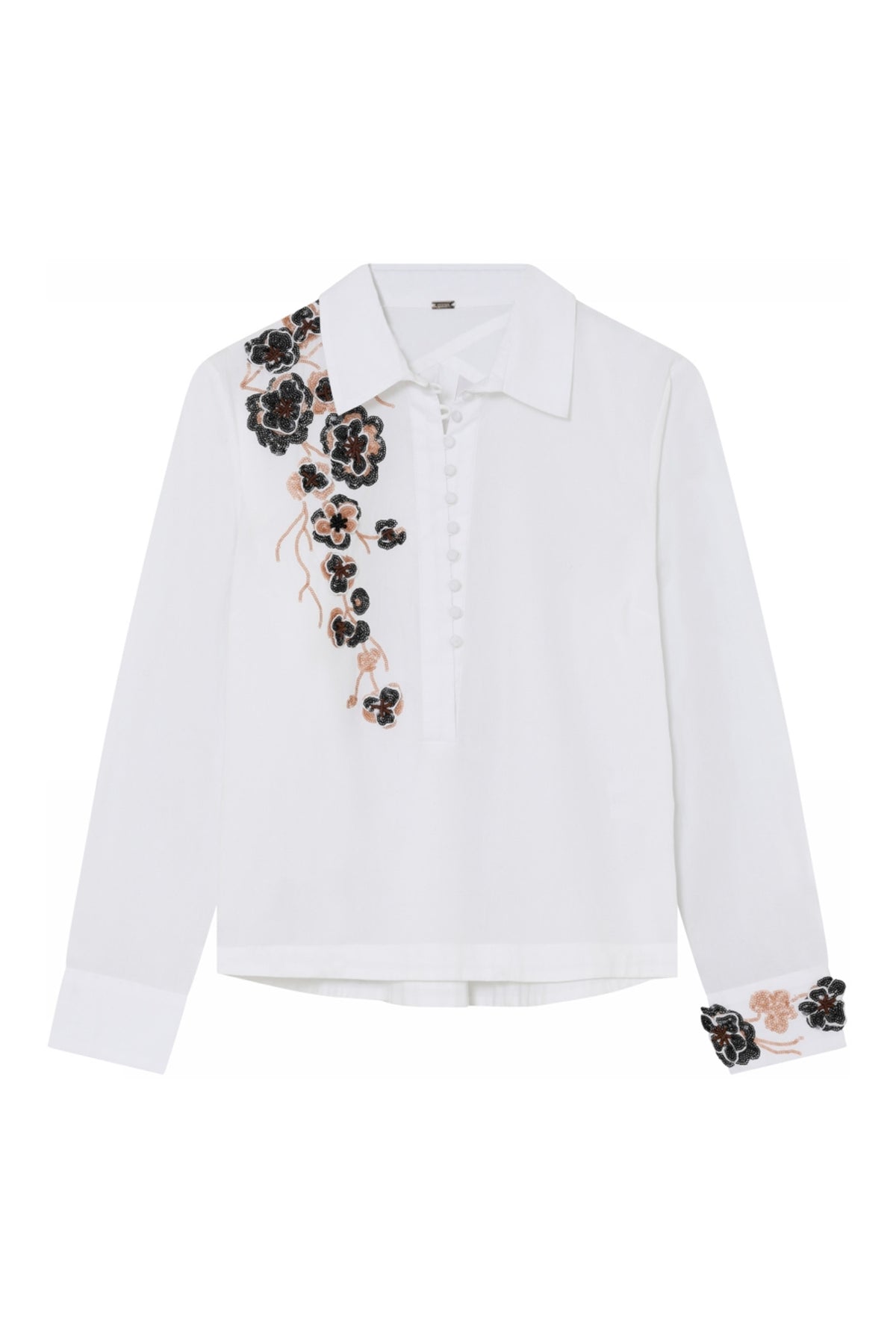 Bailey, embroidery blouse 1004-Cl White - 62605/7418