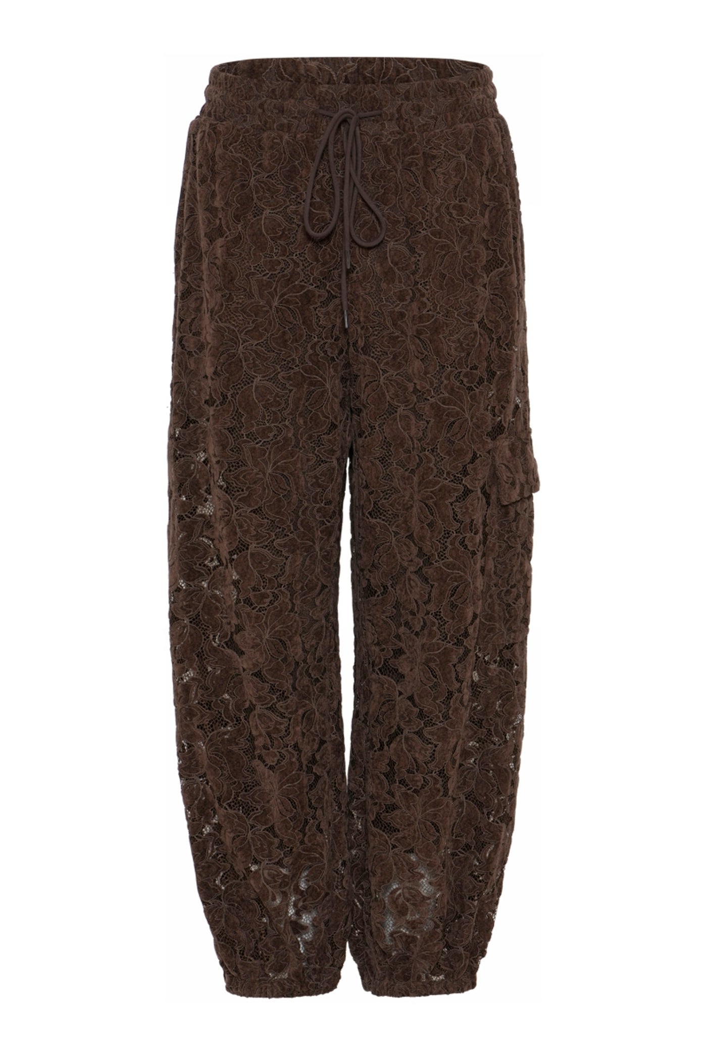 Ivi, 7/8 cargo lace pants 2981-ChocoBrown - 62042/8047