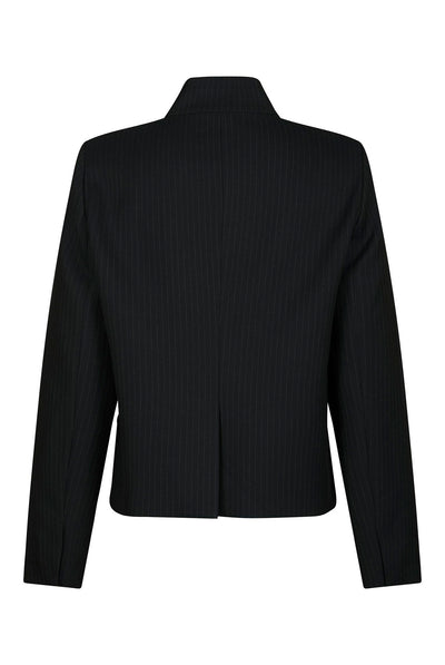 Tiria Slim Pinstripe Blazer Dark Navy - 169991 Thumbnail