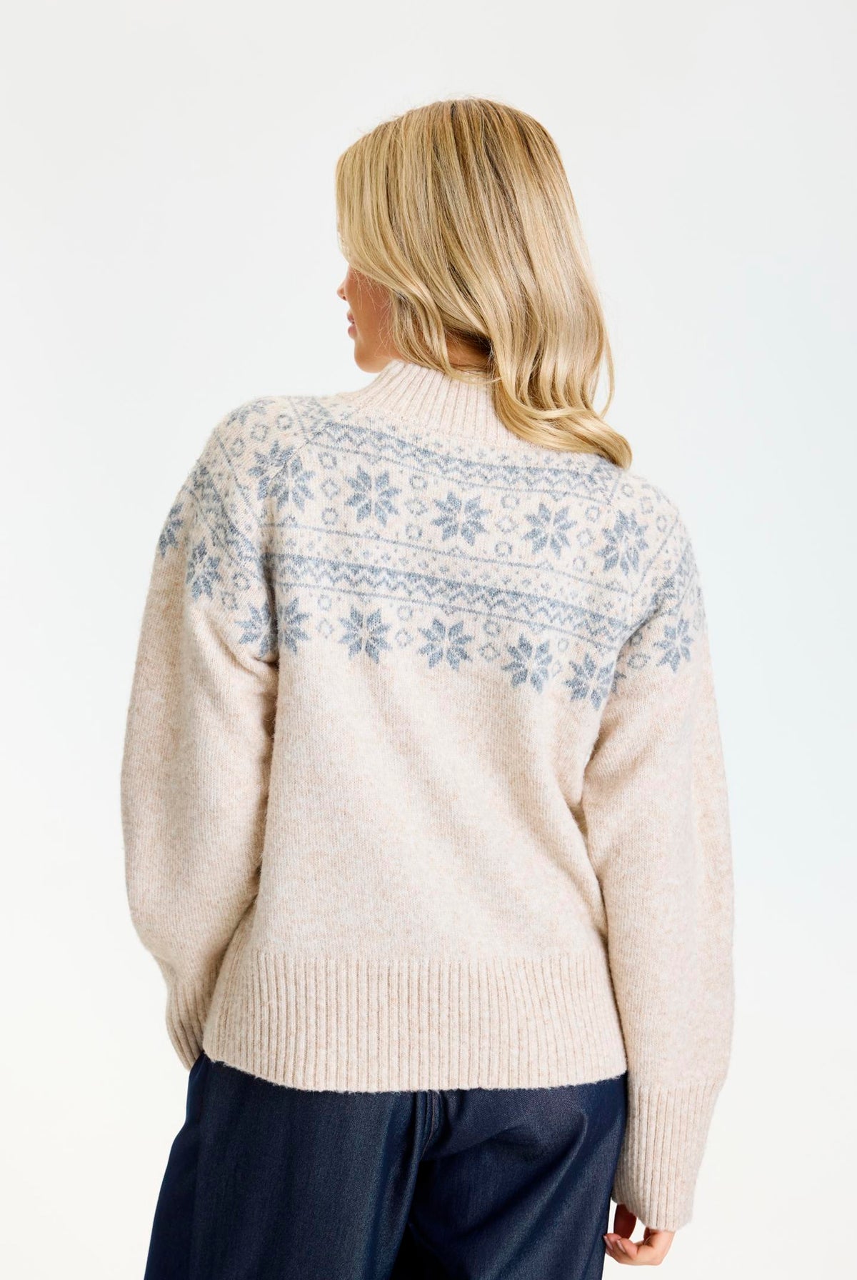 Lou Knit jumper Sand melange - 17232