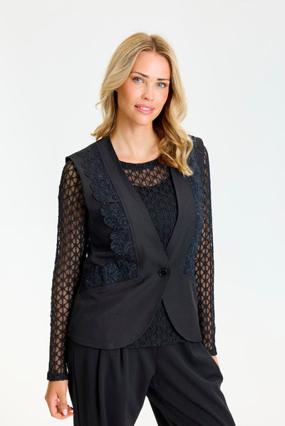 Loren vest SORT - 17271 Thumbnail