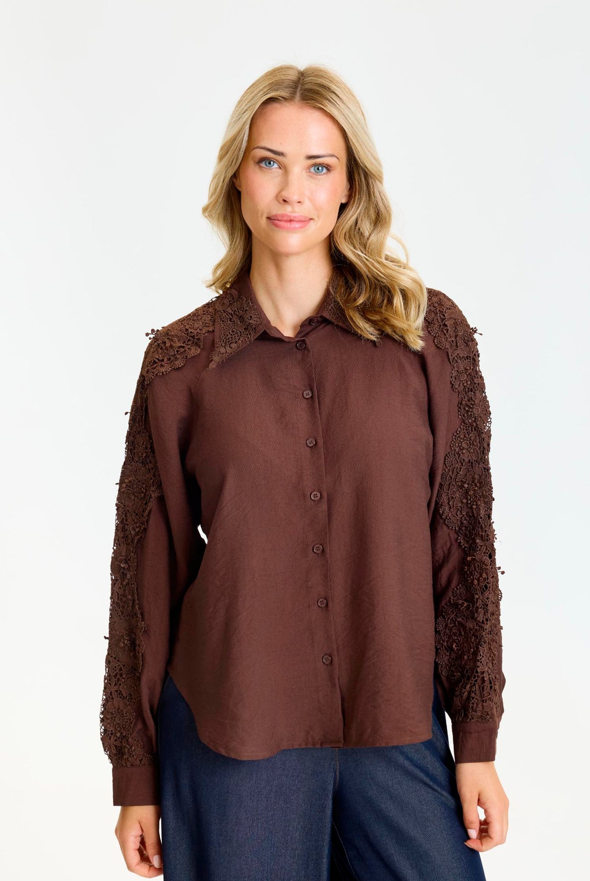 Althea shirt COFFEE - 17289