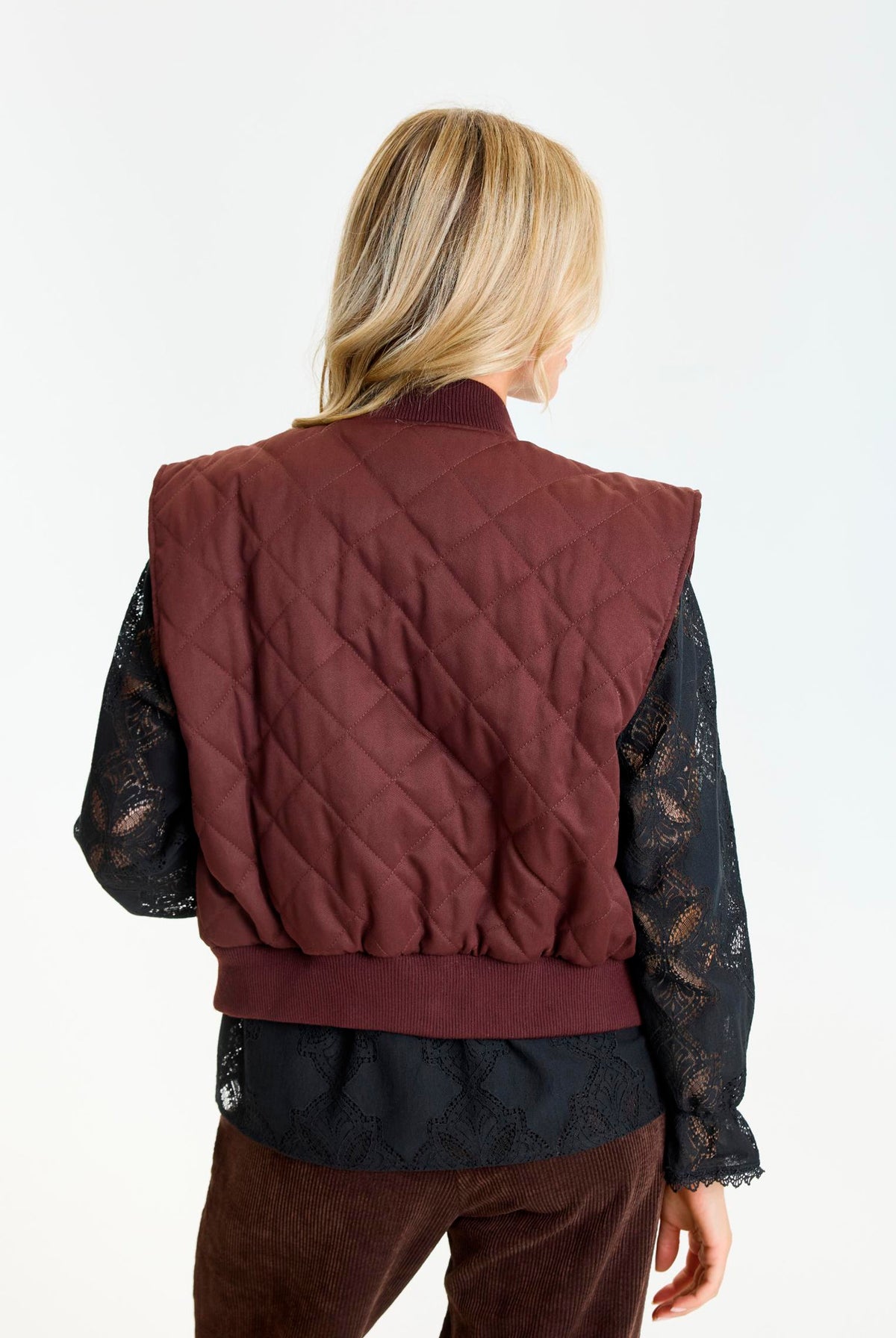 Davina vest AUBERGINE - 17275