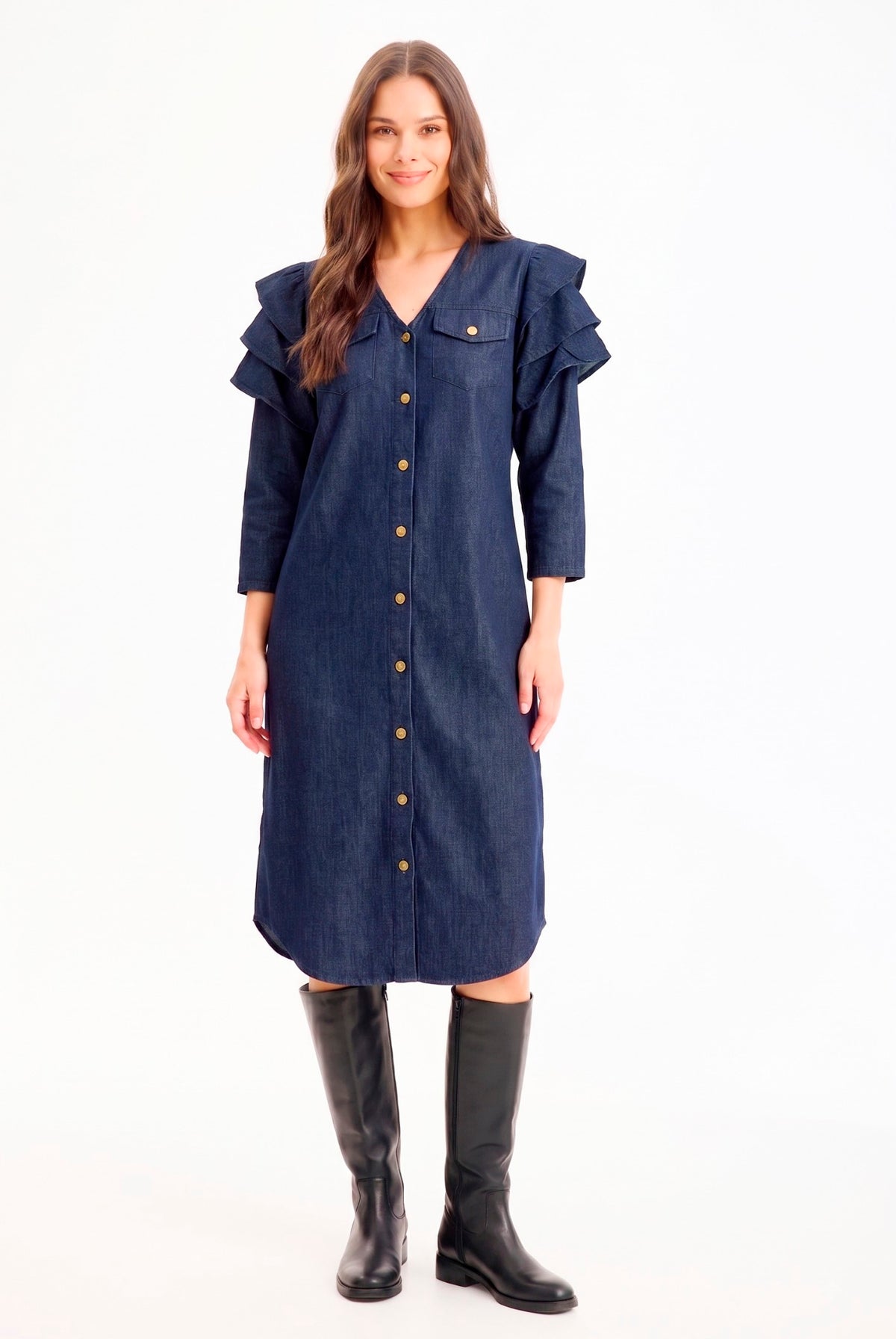 Arianna dress DARK BLUE - 17379