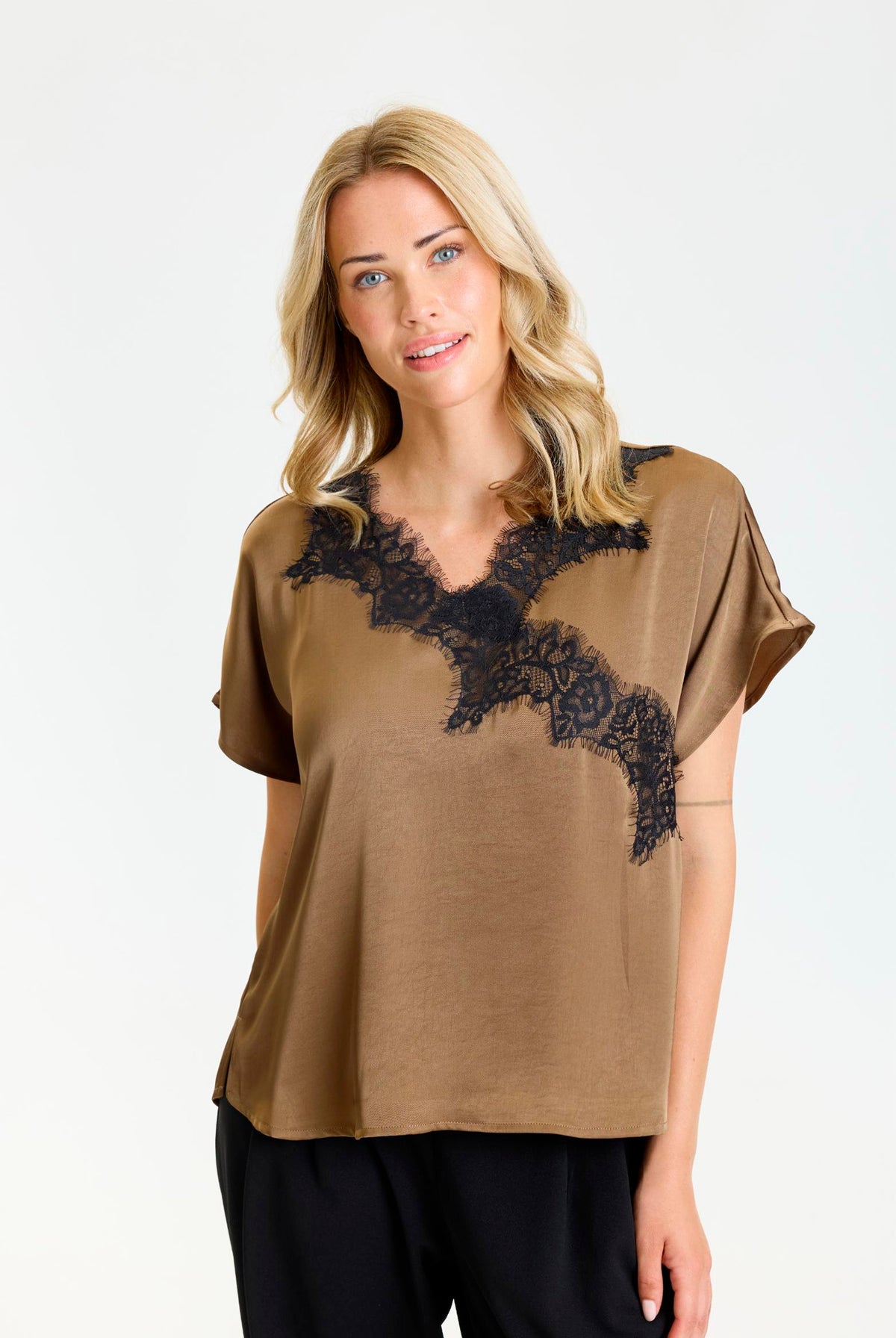 Faye blouse Brown - 17288