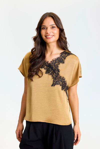 Faye blouse Brass - 17288 Thumbnail