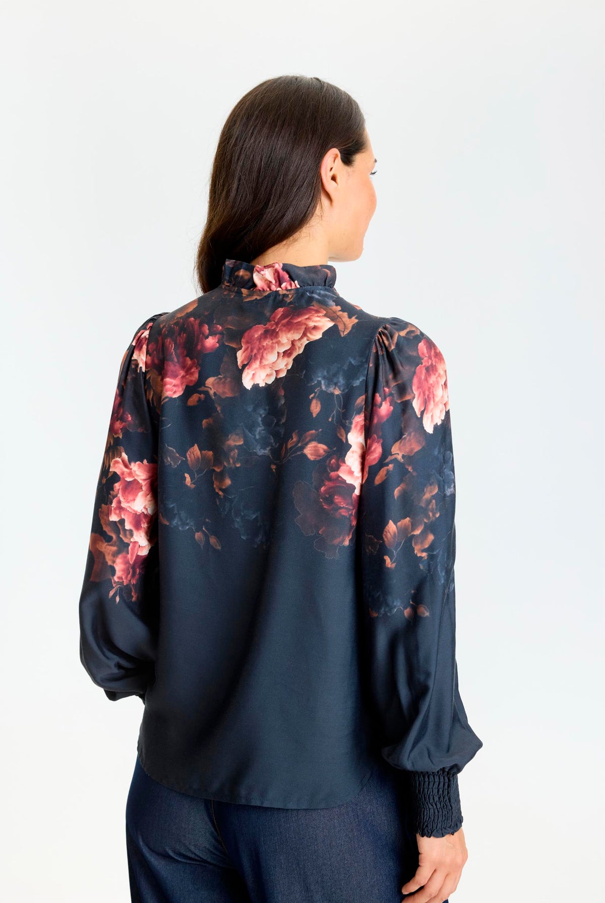 Freecia blouse DARK BLUE - 17301