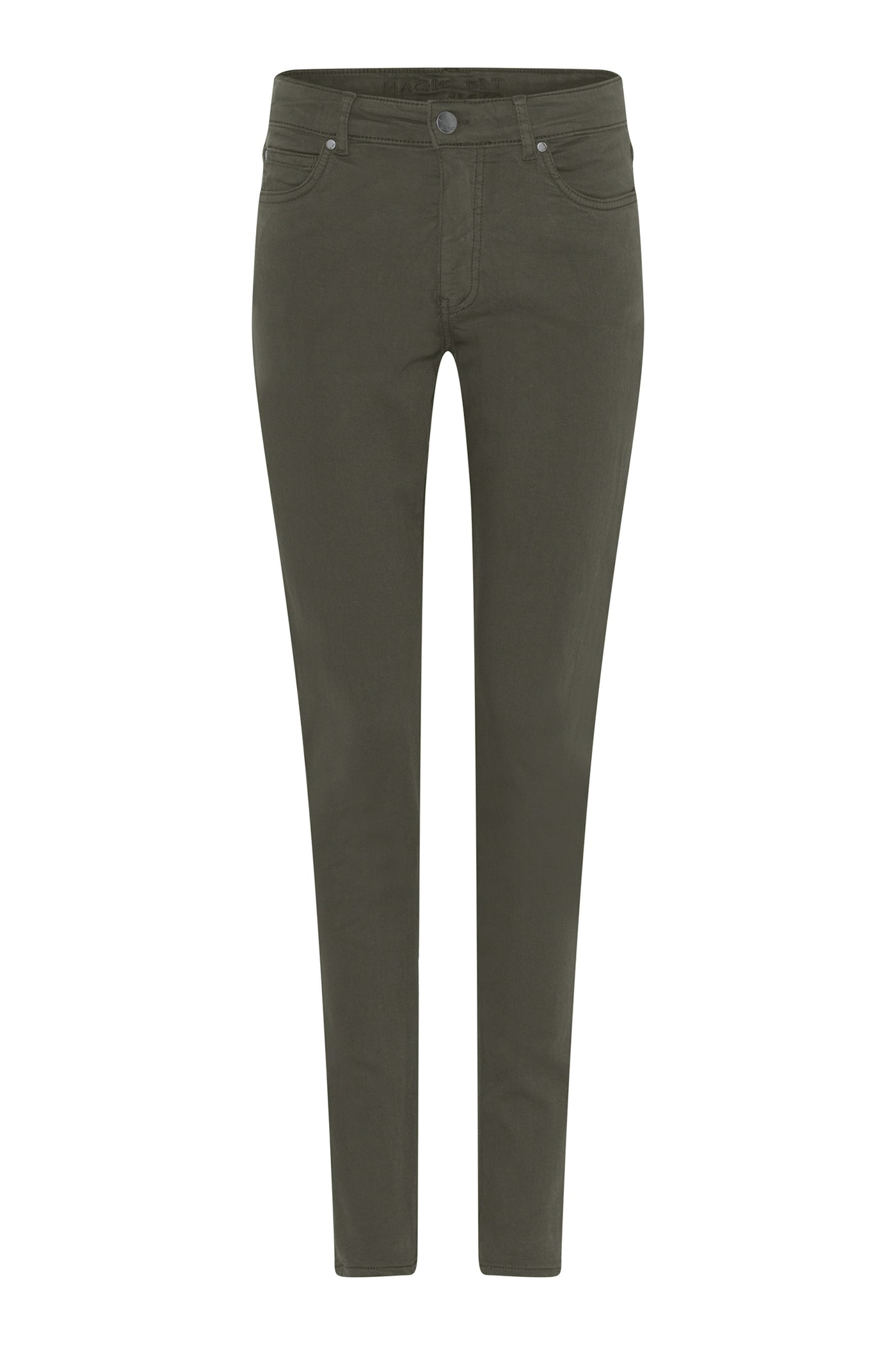 Magic fit jeans - slim foot Dark Olive - 6220/525
