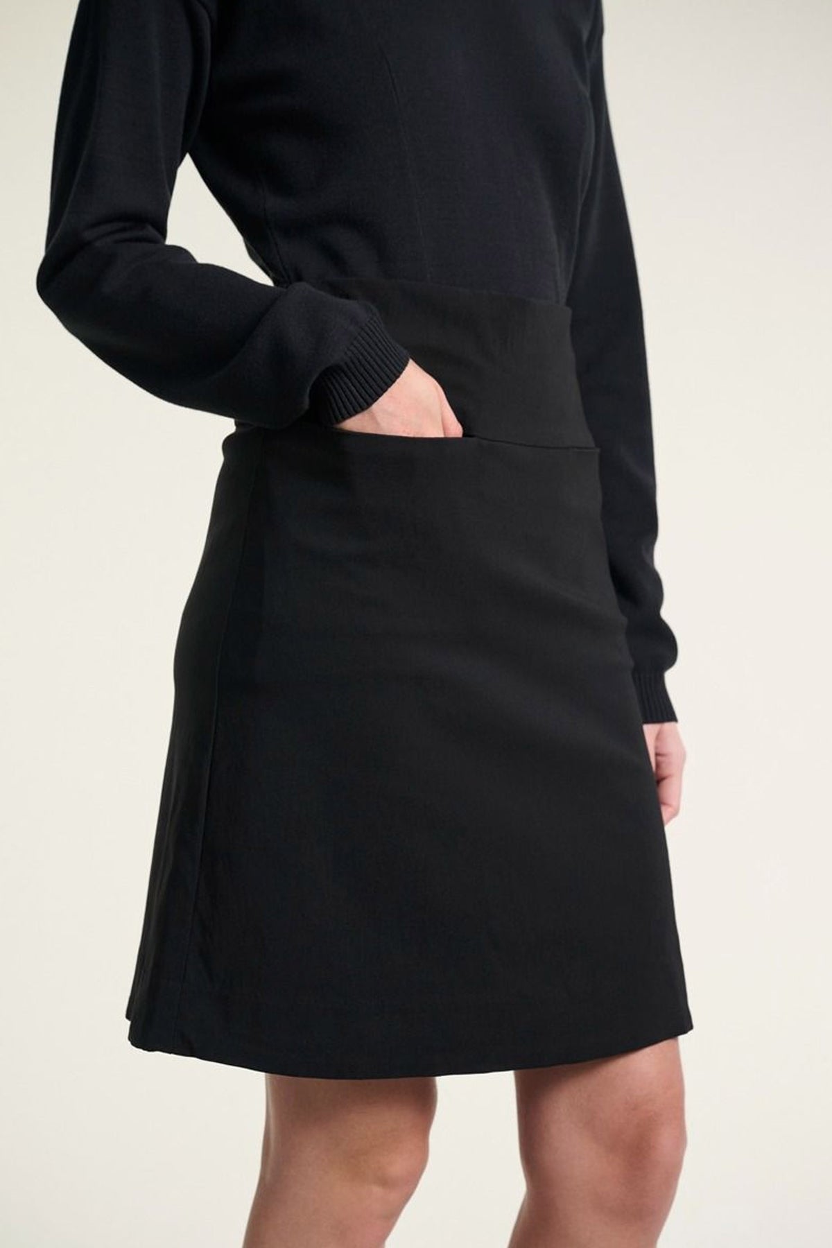 Magic stretch simpel nederdel Black - 261-2291-5636