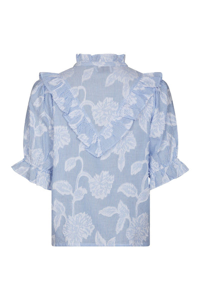 Manet Jacquard Blouse Light Blue - 168480 Thumbnail