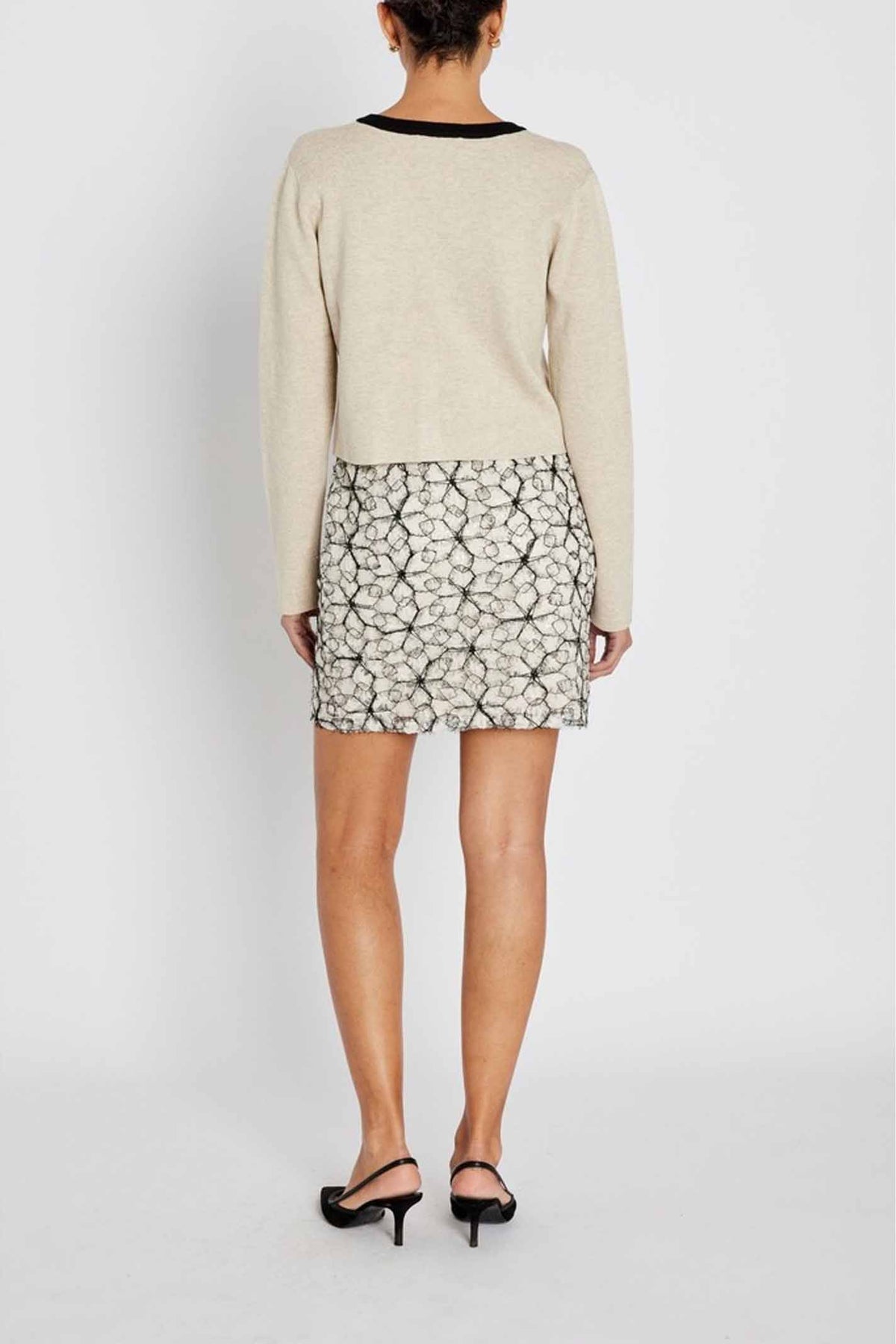 ManicariaBBJoanas skirt Cream / Black - BBW4905